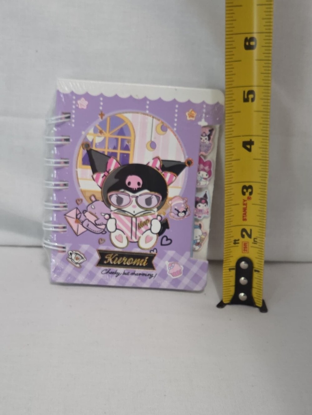 Kuromi tabbed mini notebook - Picture 3 of 5